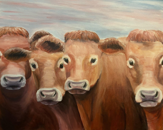 Clementine-van-Dillen-Acryl-Linnen-60x50cm-Koeien-scaled