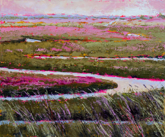 Gerdien-Fokkema_Polder-bij-Uitdam_acryl-op-doek_60x50