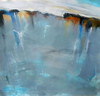 Hans Kuipers_Perito Moreno_acryl op papier_30x30