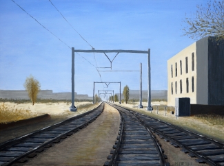 Henk de Wit_Oosterspoorbaan Utrecht_acryl op katoen_60x80