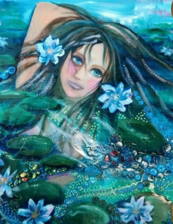 Liana-Romeijn-Acryl-Mixed-Media-Epoxy-60x80cm-Waternymph