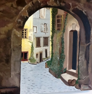 Rina van Esch_Italië_olieverf op katoen_50x50