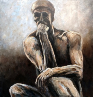 Theo Raaijmakers_De Denker van Rodin_100x100