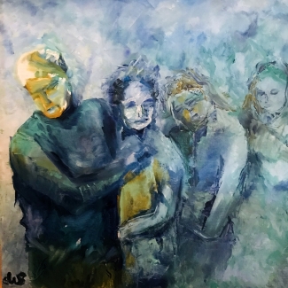 Willian van den Goor_Familie_olieverf op doek_40x40